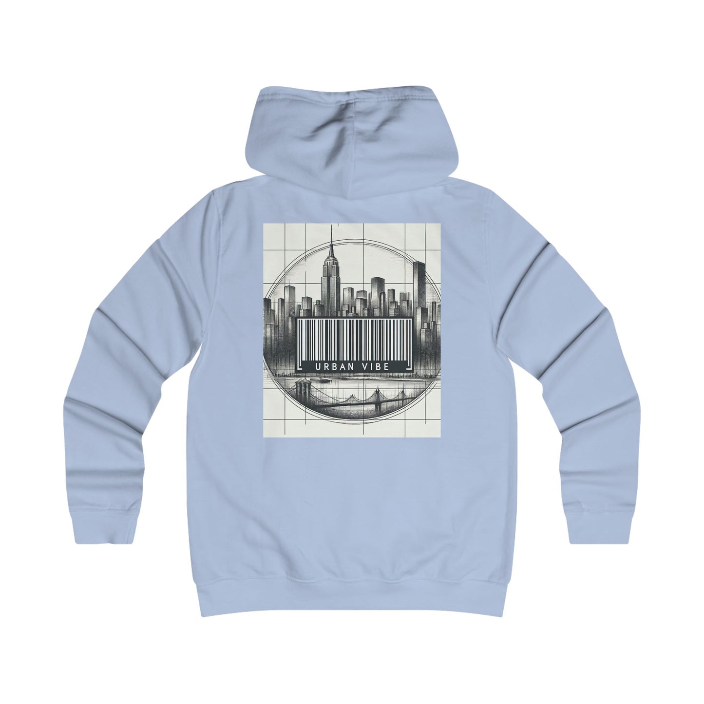 Urban Vibe College Hoodie - Trendy Graphic Sweatshirt for City Lovers