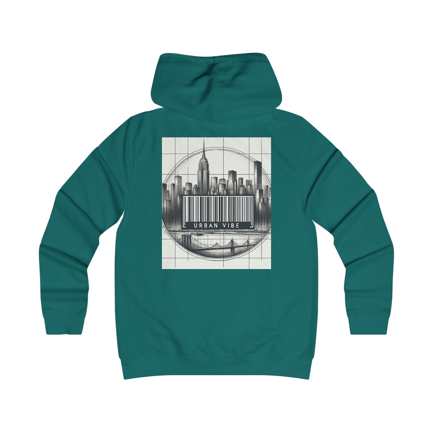 Urban Vibe College Hoodie - Trendy Graphic Sweatshirt for City Lovers