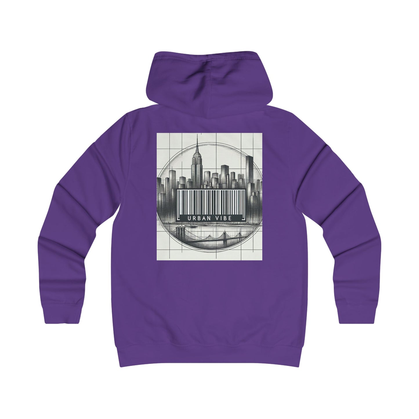 Urban Vibe College Hoodie - Trendy Graphic Sweatshirt for City Lovers