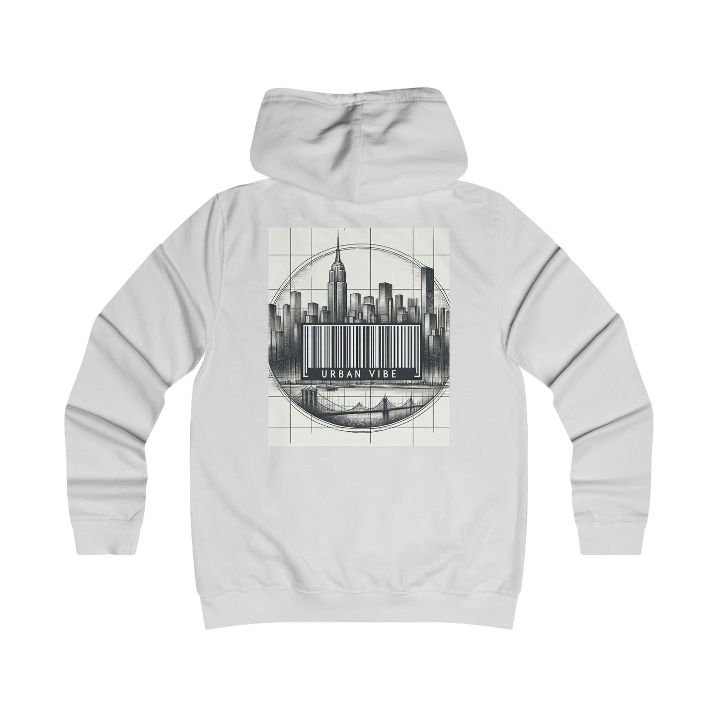 Urban Vibe College Hoodie - Trendy Graphic Sweatshirt for City Lovers
