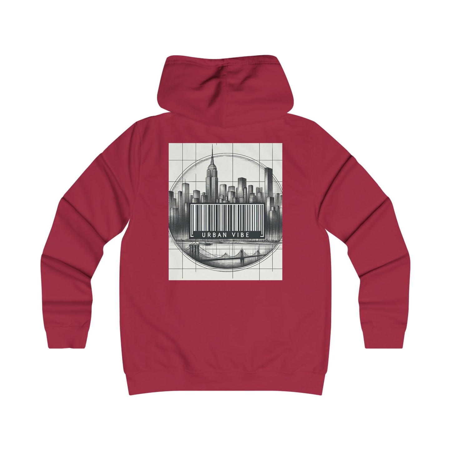 Urban Vibe College Hoodie - Trendy Graphic Sweatshirt for City Lovers