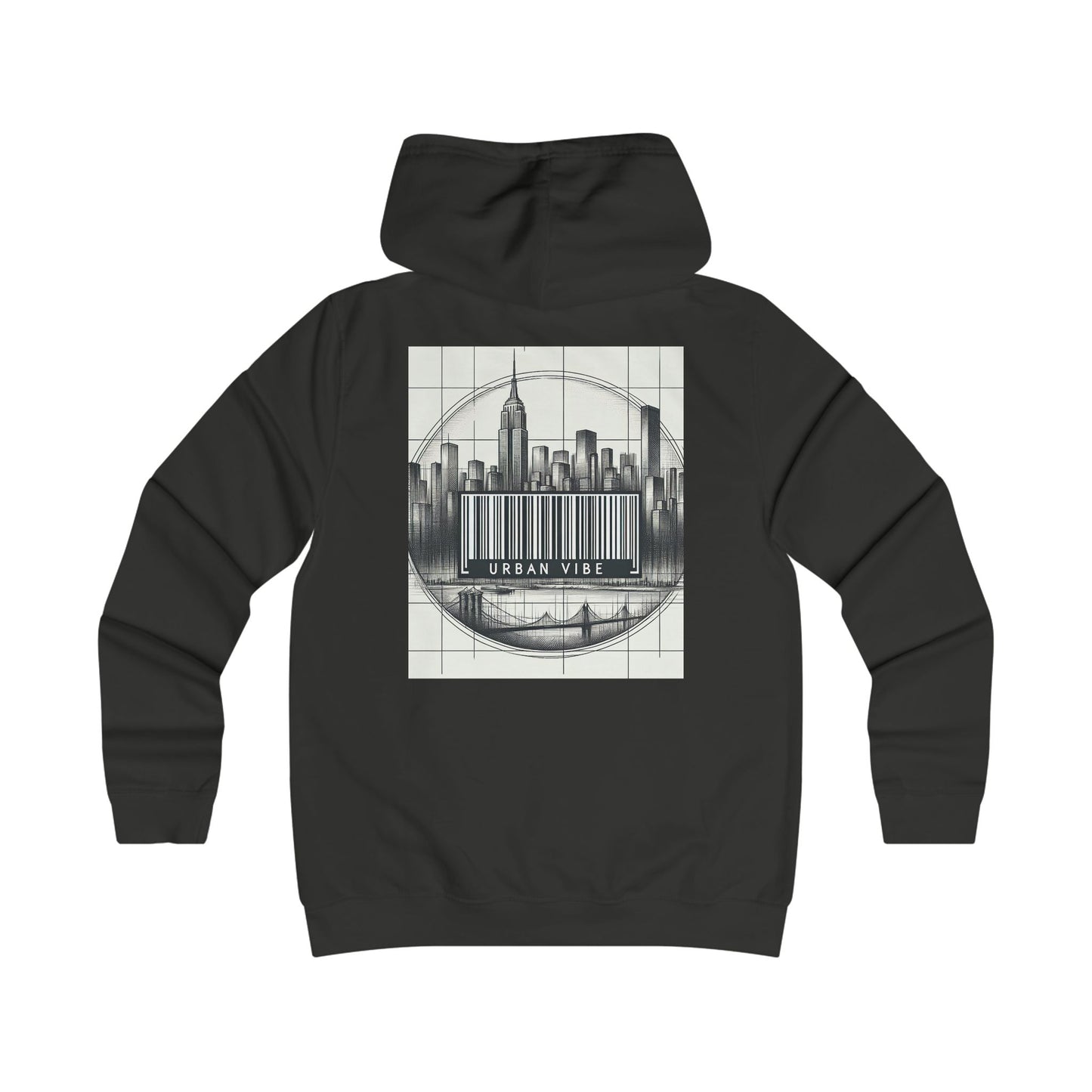 Urban Vibe College Hoodie - Trendy Graphic Sweatshirt for City Lovers