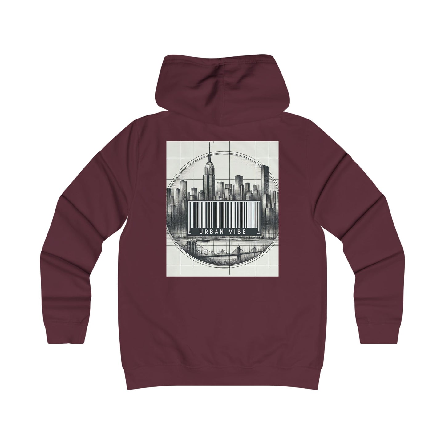Urban Vibe College Hoodie - Trendy Graphic Sweatshirt for City Lovers
