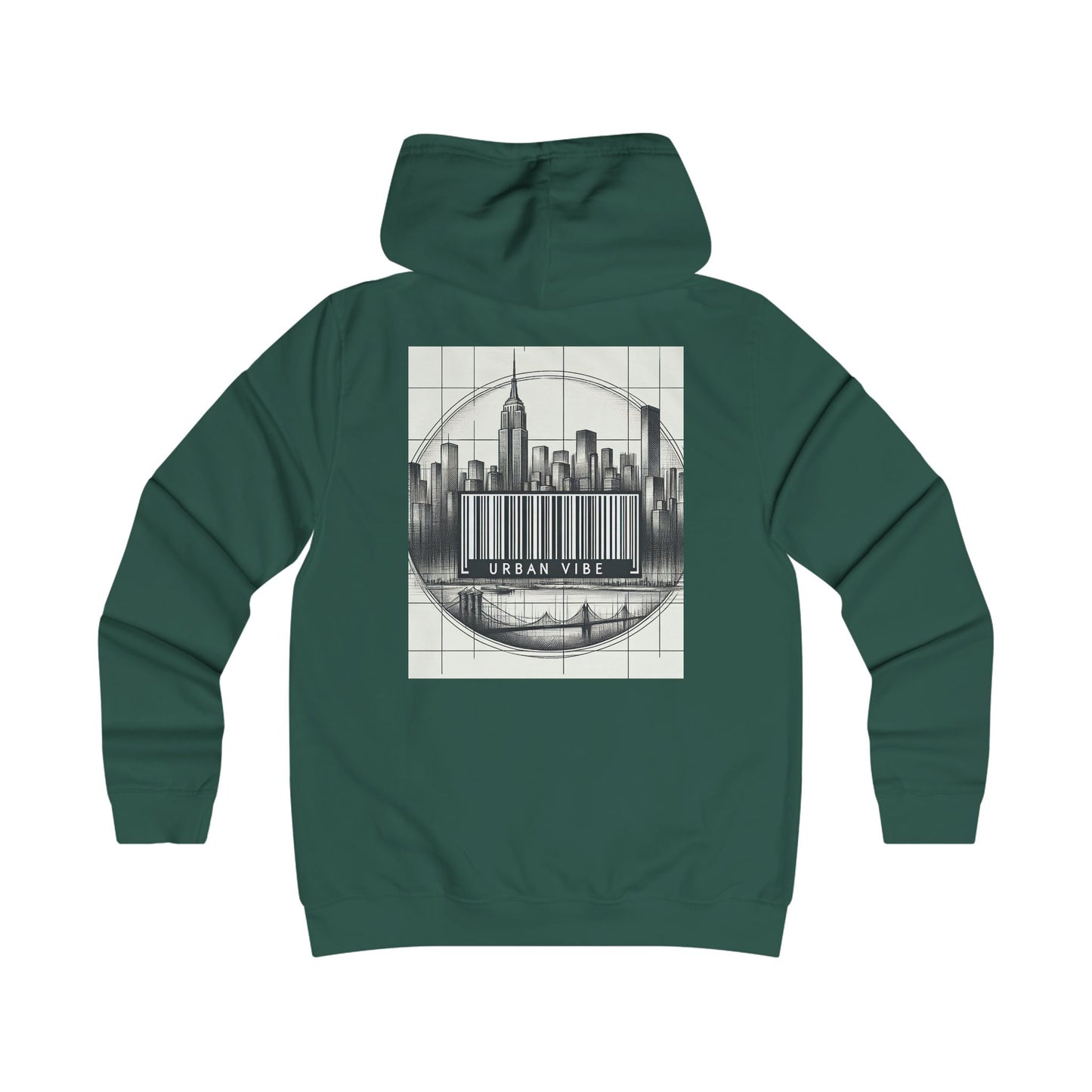 Urban Vibe College Hoodie - Trendy Graphic Sweatshirt for City Lovers